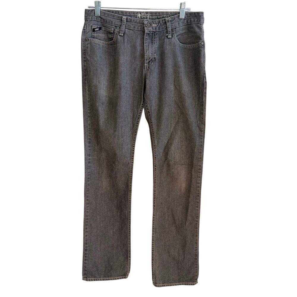 VANS Jeans Mens 30x32 Black Denim Slim Fit Relaxed Skater Streetwear Classic